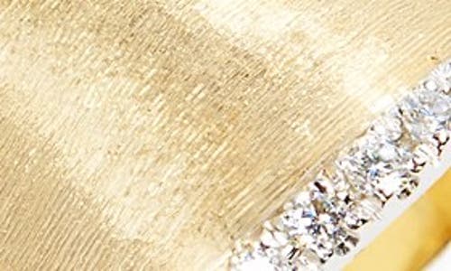 Marco Bicego Lunaria Diamond Band Ring In 18k Yellow Gold
