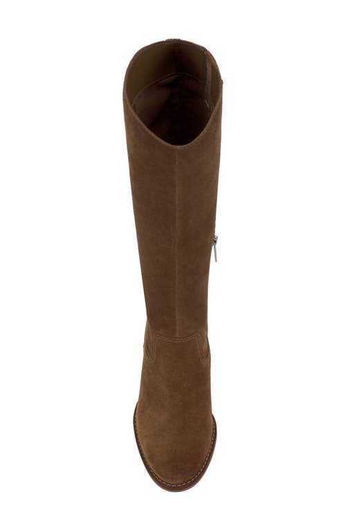 Shop Vince Camuto Leila Block Heel Knee High Boot In Chocolate Fa Dgrbrn