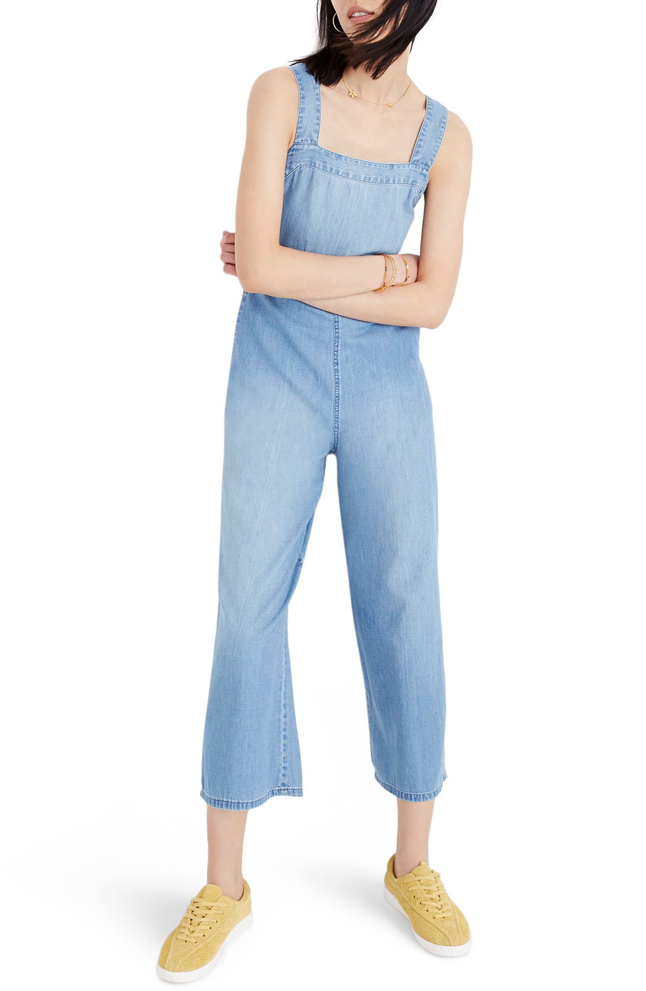 nordstrom denim jumpsuit