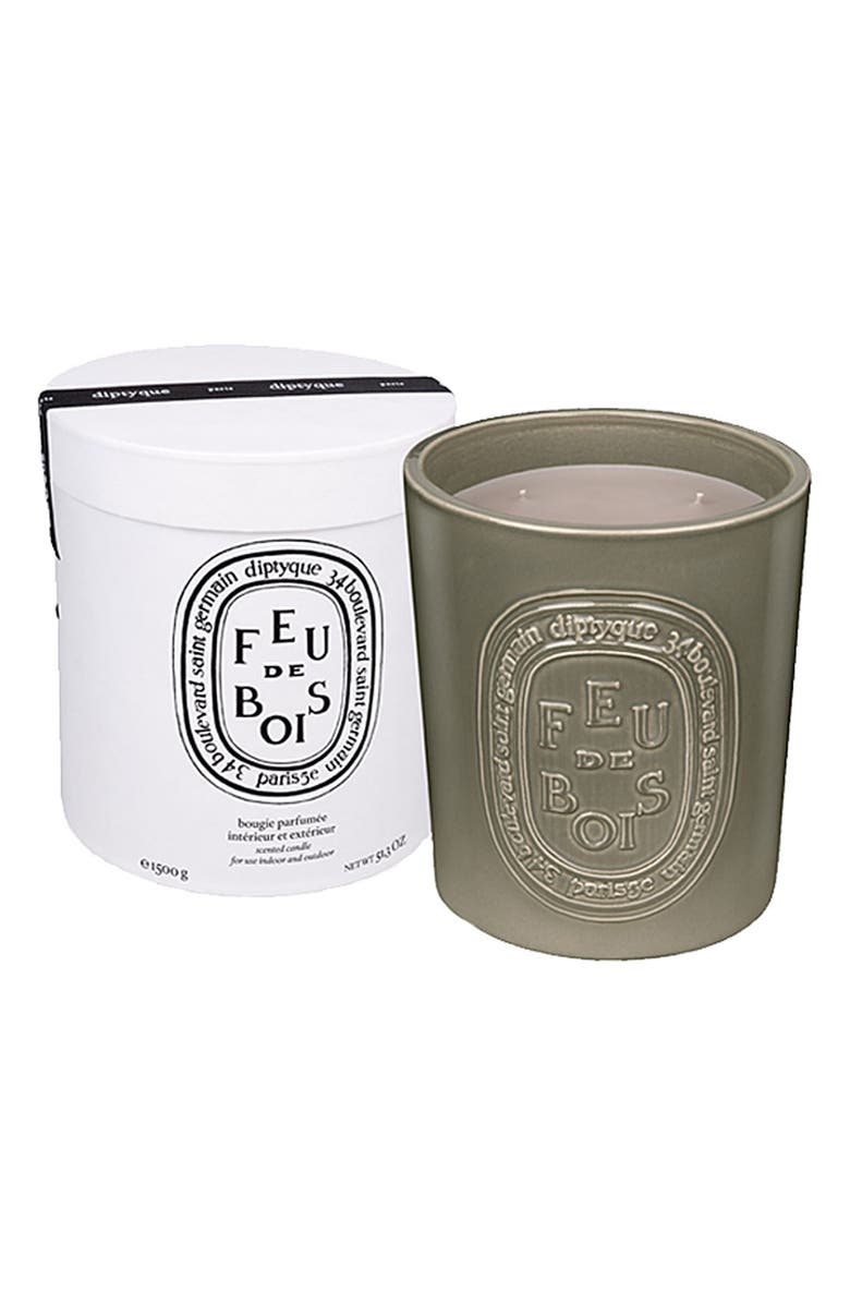 DIPTYQUE Feu de Bois/Wood Fire Indoor & Outdoor Candle, Main, color, NO COLOR