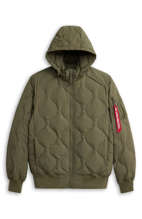 ALPHA INDUSTRIES ALPHA INDUSTRIES LIGHTWEIGHT QUILTED WATER RESISTANT DOWN JACKET