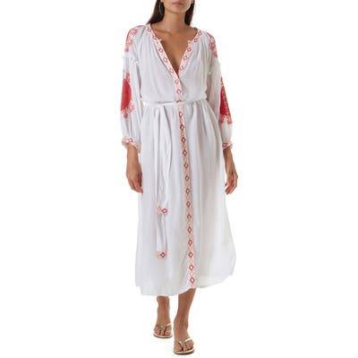 Melissa Odabash Keri Cover-Up Midi Dress, White