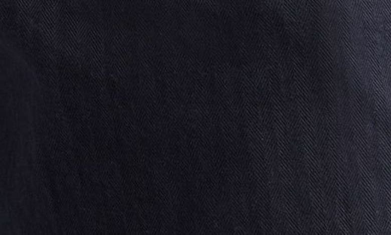 Noah Double Pleat Cotton Herringbone Pants In Navy