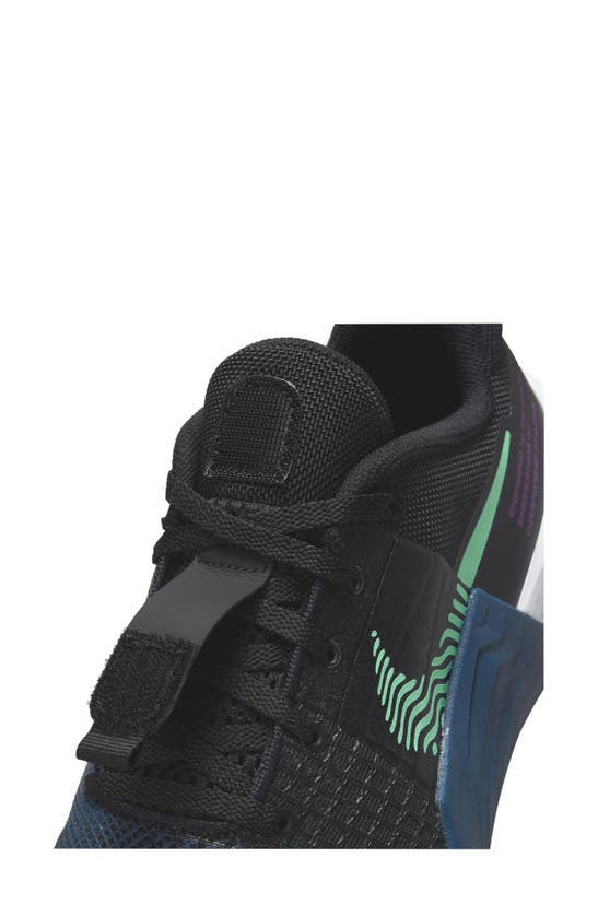 Nike Women's Metcon 8 Training Shoes In Black/green Glow/valerian Blue ...