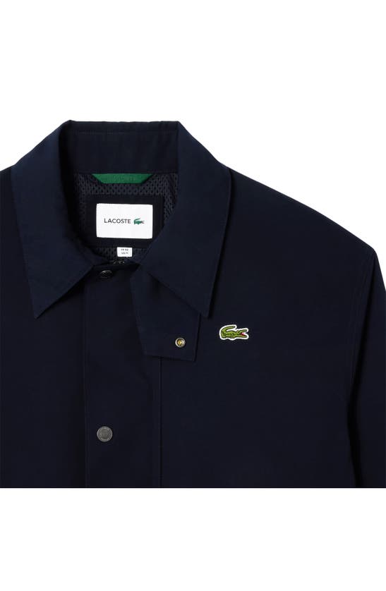 Shop Lacoste Water Resistant Utility Jacket In Hde Abimes