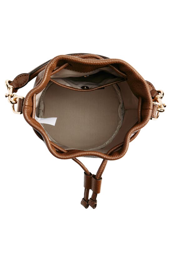 Shop Marc Jacobs Leather Bucket Bag In Cognac