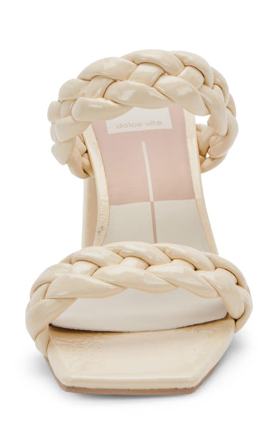 Dolce Vita Paily Braided Sandal In Bone Patent Stella