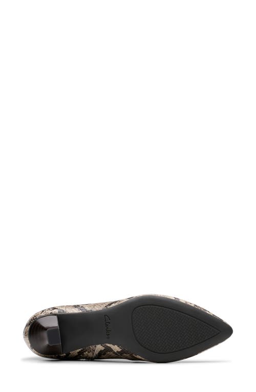 Clarks Kepley Erin Boot In Grey Snake