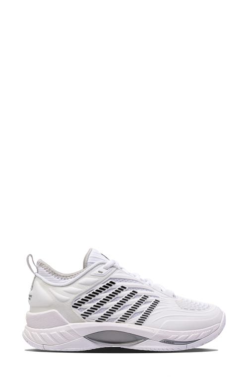 K-swiss Hypercourt Supreme 2 Tennis Shoe In White/vapor Blue/black