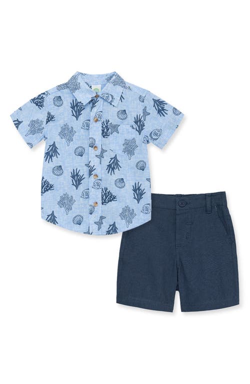 Little Me Kids' Underwater Shirt & Shorts Set Baby) in Blue