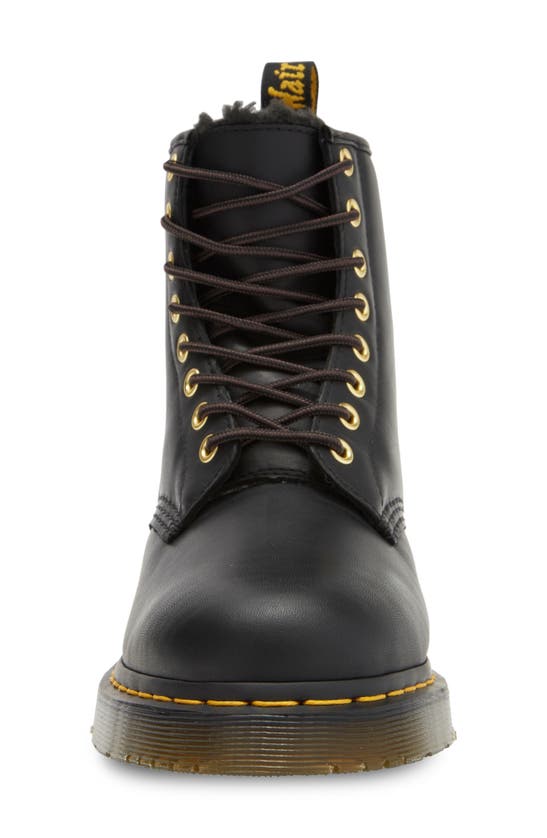 Shop Dr. Martens' Dr. Martens 1460 Waterproof Wintergrip Faux Fur Lined Boot In Black