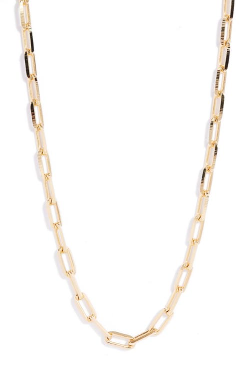 SHYMI Maggie Paper Clip Chain Necklace in Gold at Nordstrom