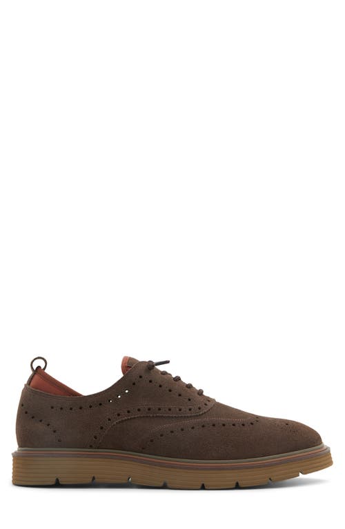 Shop Ted Baker Colindale Wingtip Oxford In Dark Brown