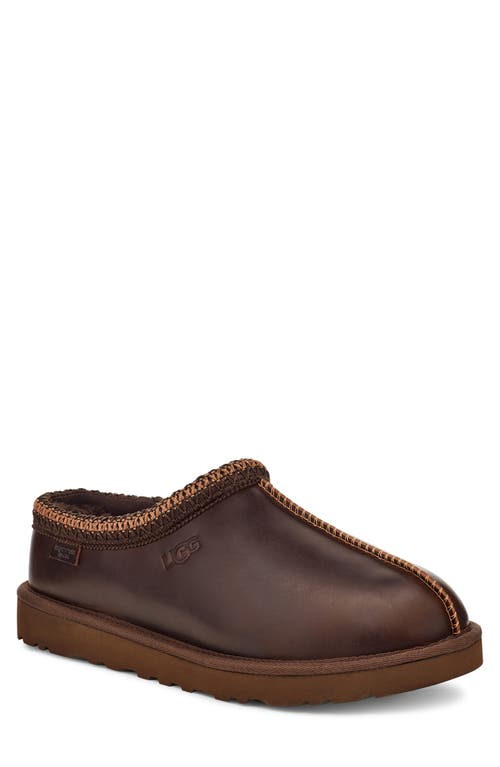 Ugg(r) Tasman Leather Slipper In Ironwood