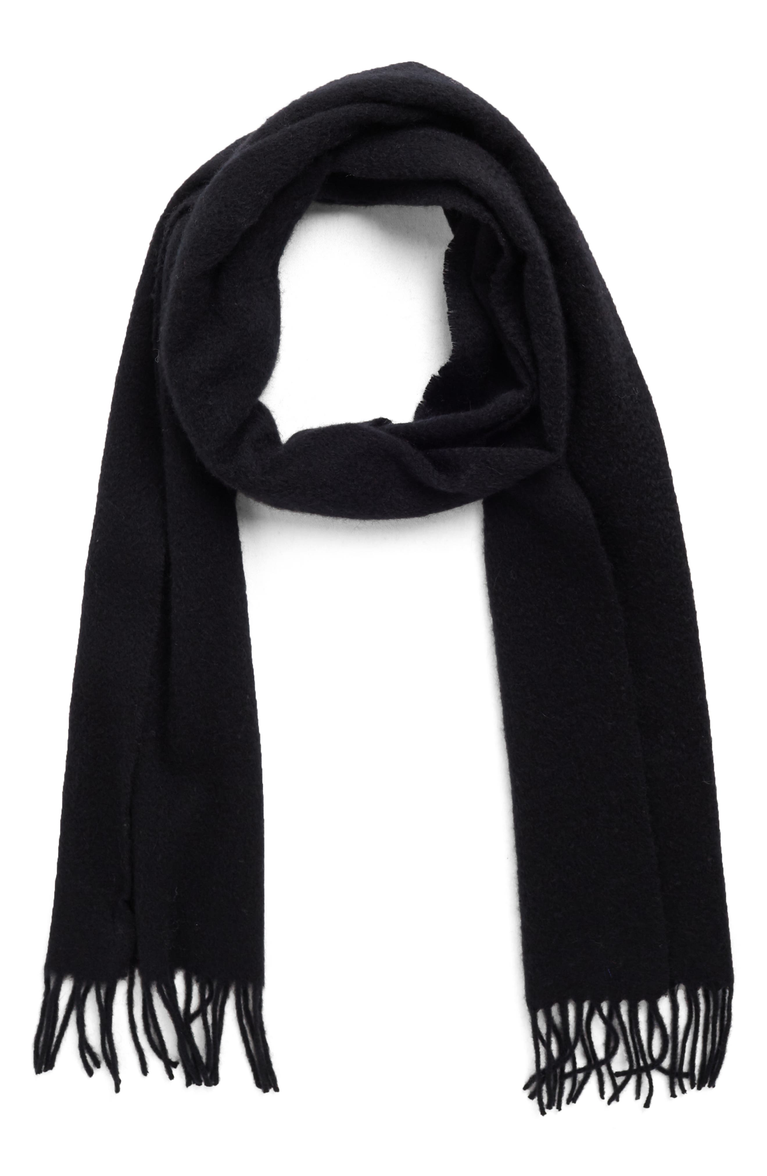 nordstrom black cashmere scarf