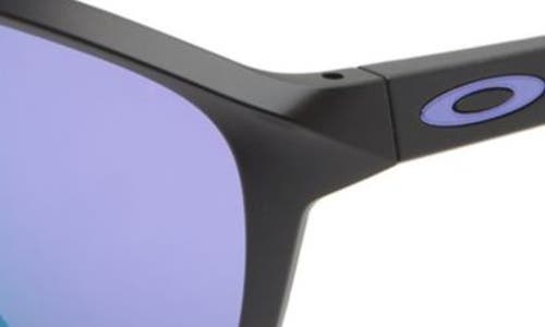 Oakley Manorburn 56mm Square Sunglasses In Matte Black/prizm Violet