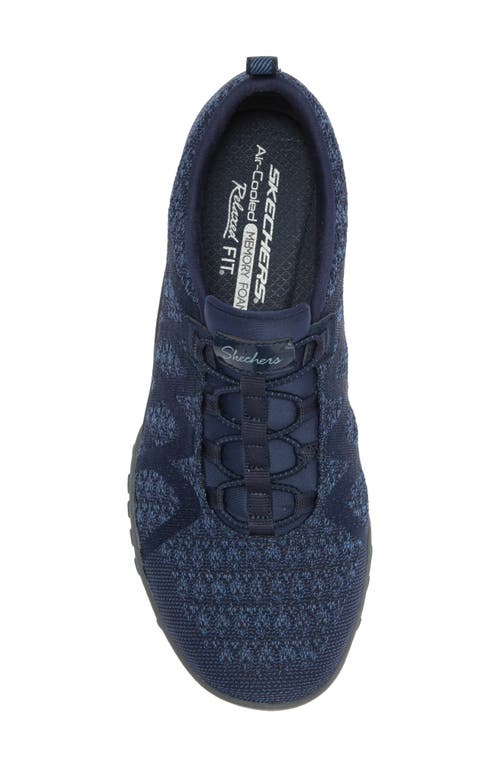 Skechers Breathe Easy Roll With Me Sneaker In Navy
