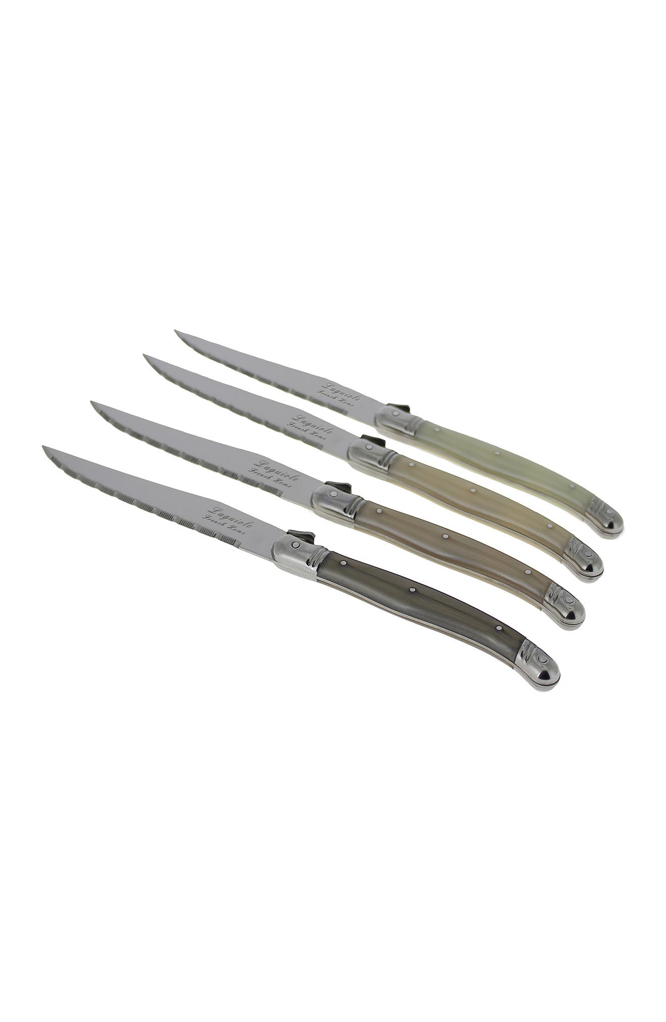 French Home Laguiole Neutral Tones Steak Knives In Open Miscellaneous
