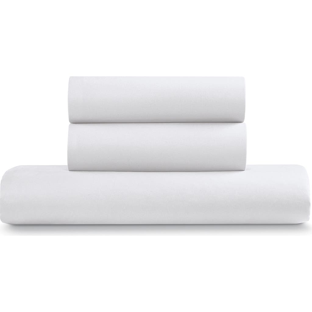 Ella Jayne Home Triple Brushed Duvet Cover & Sham Set In White
