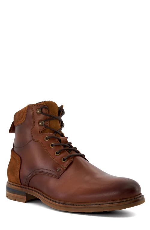 Coltonn Lace-Up Leather Boot in Tan
