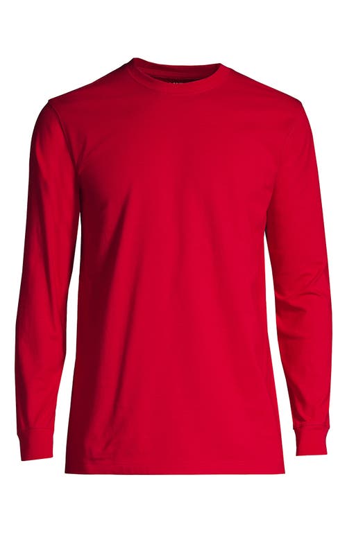 Shop Lands' End Super-t Long Sleeve T-shirt In Rich Red