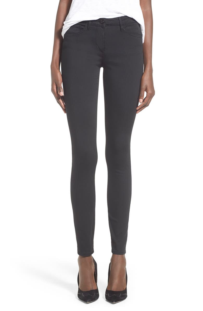 3x1 NYC Mid Rise Skinny Jeans (Black Sateen) | Nordstrom