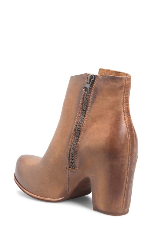 Shop Kork-ease ® Seeley Platform Bootie In Brown Leather