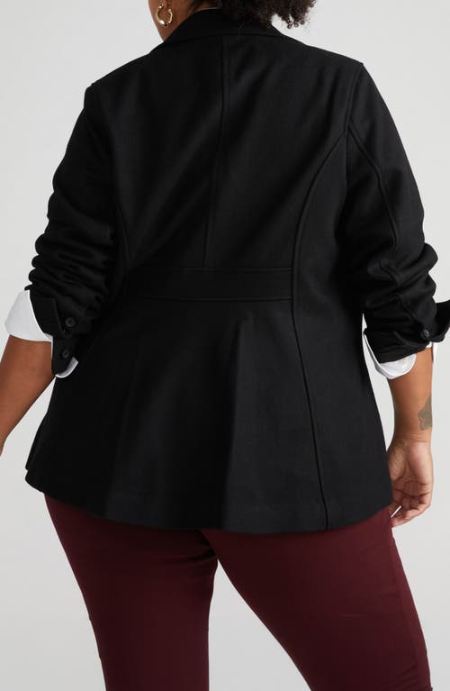 Universal Standard Kidjo Wool Blend Jacket In Black