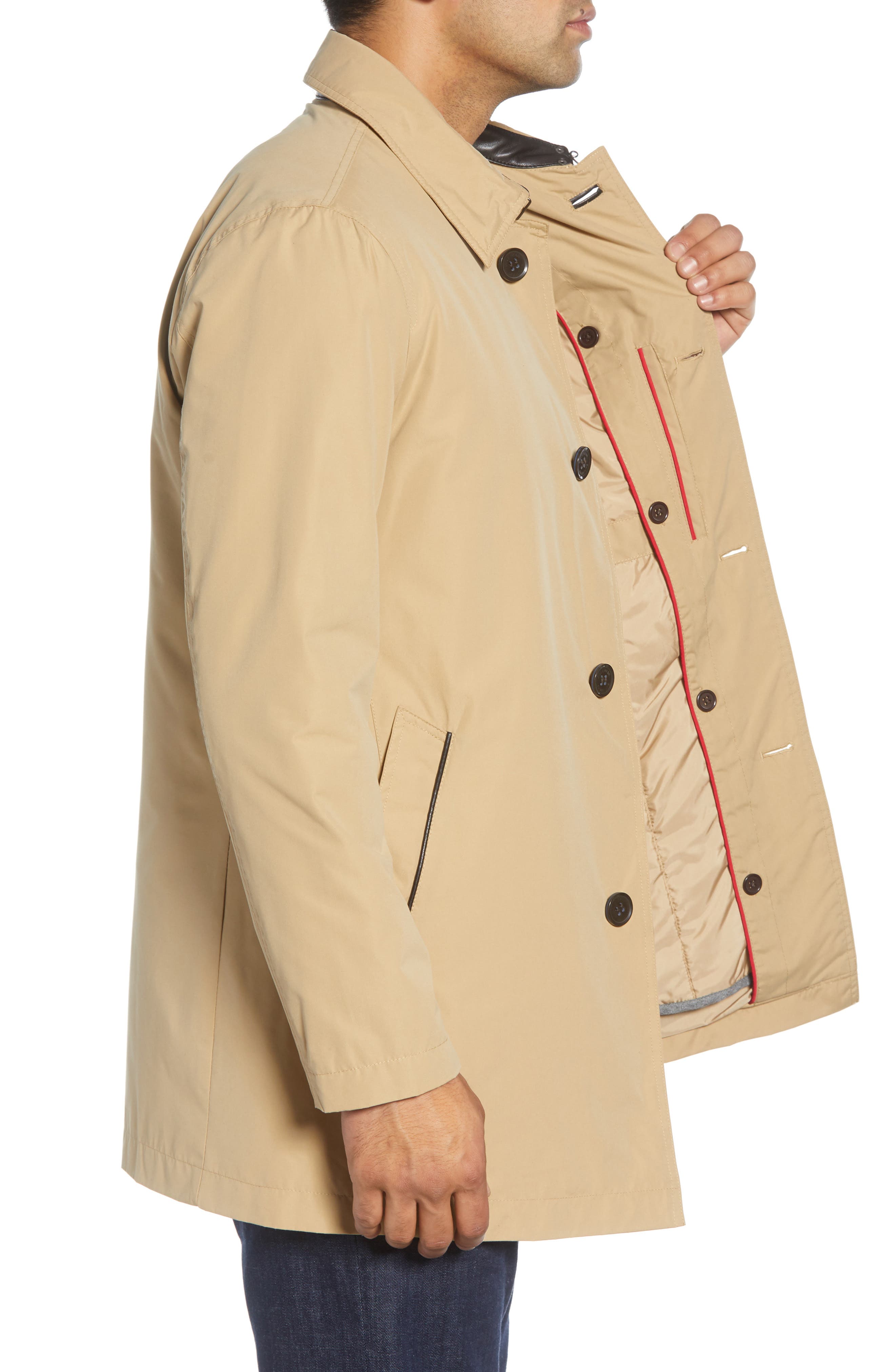 cole haan water resistant car coat