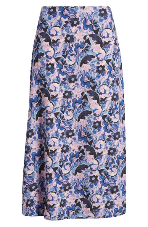 Shop Marine Layer Ryan Slip Skirt In Floral Print