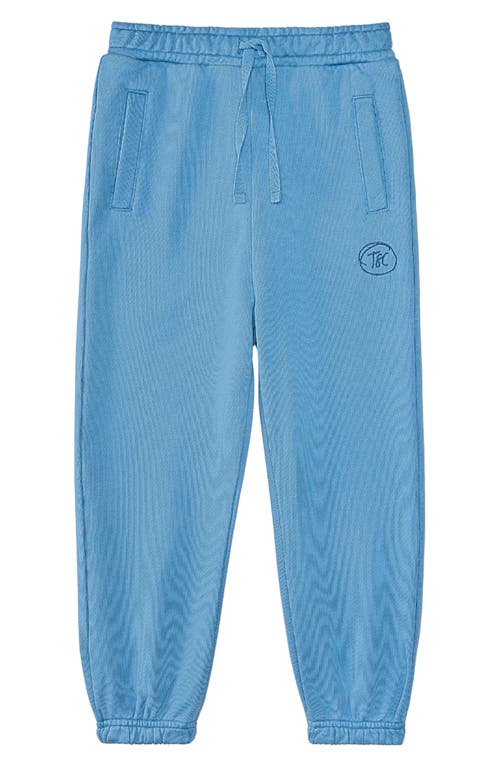 Shop The Sunday Collective Kids' Natural Dye Everyday Joggers In Blue