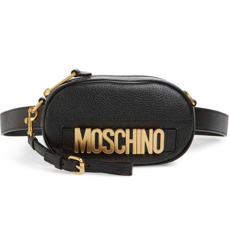 Moschino Logo Leather Belt Bag | Nordstrom