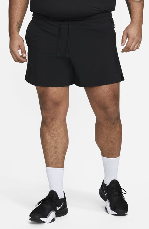 Shop Nike Dri-fit Unlimited 5-inch Athletic Shorts In Black/black/black