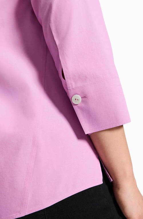 Foxcroft Mary Button-up Blouse In Rose Quartz