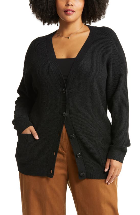 Bp. Oversize Easy Cardigan In Black