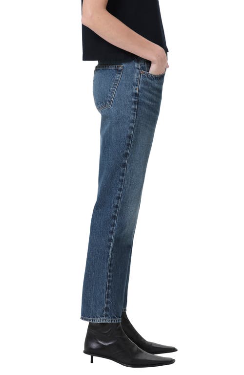 Agolde Luna Pieced Cotton Denim Jeans In Essence