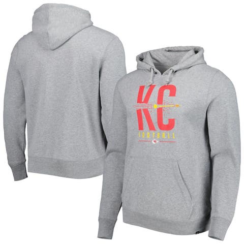 Men's '47 Red Kansas City Chiefs Box Out Headline Pullover Hoodie Size: Medium