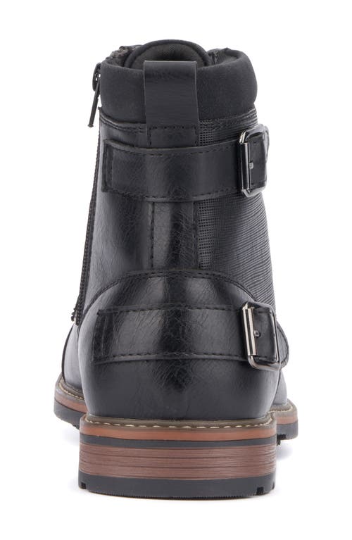 Reserve Footwear Emmett Cap Toe Boot In Black