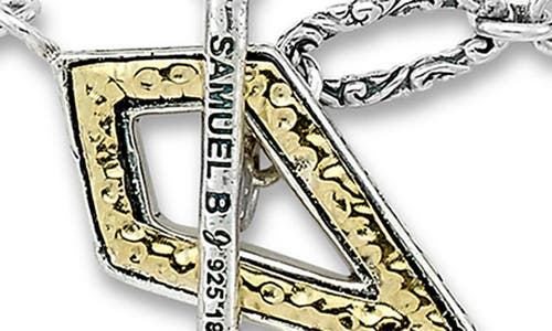 Samuel B. 18k Yellow Gold & Sterling Silver Paperclip Bracelet In Silver/gold