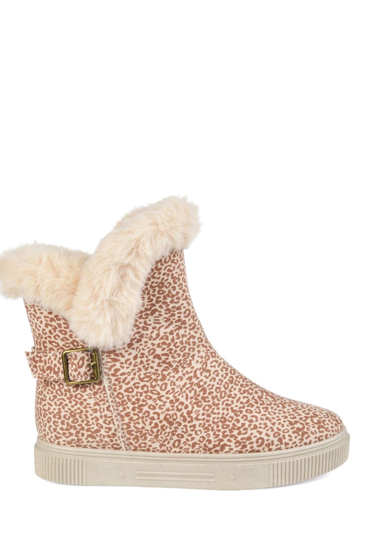 Journee Collection Sibby Faux Fur Lined Boot In Dark Brown2