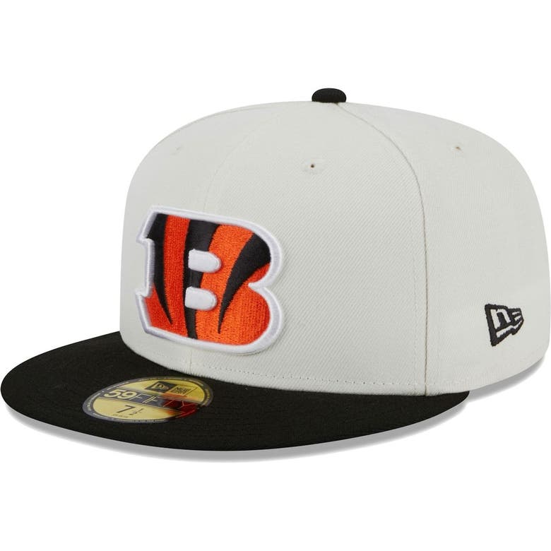 Men's New Era Cream Cincinnati Bengals Retro 59FIFTY Fitted Hat