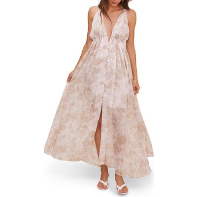Astr The Label Amalfi Maxi Dress, Beige