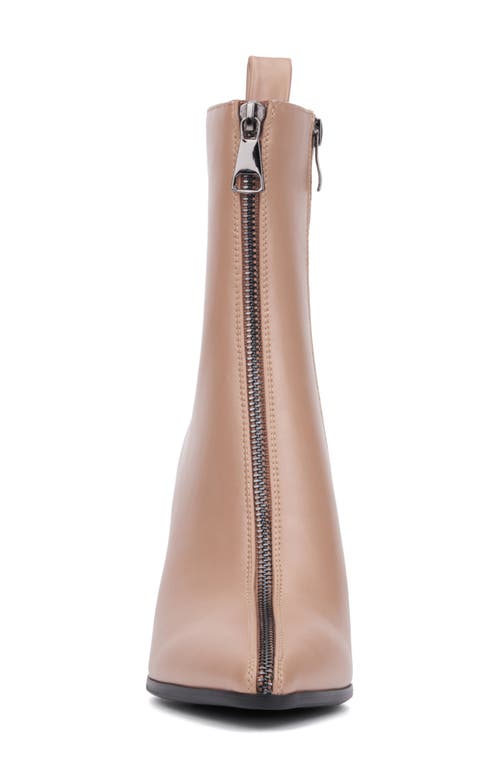 Torgeis Zipper Bootie In Taupe