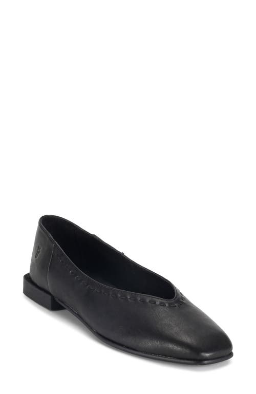 Frye Claire Flat Black - Oyster Leather at Nordstrom