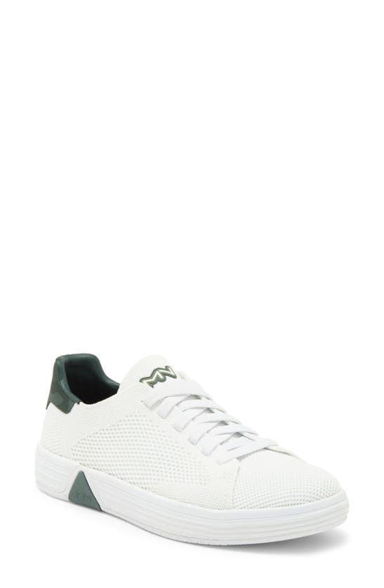 Skechers Alpha Cup Brayden Lace-up Sneaker In White/ Green