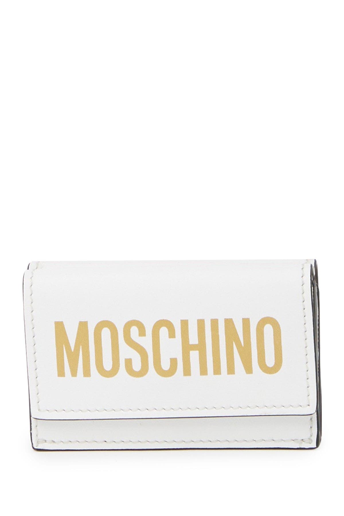 moschino leather wallet