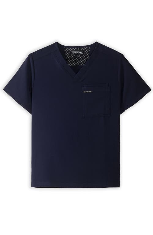 Members Only Brighton 3-pocket Scrub Top In Navy