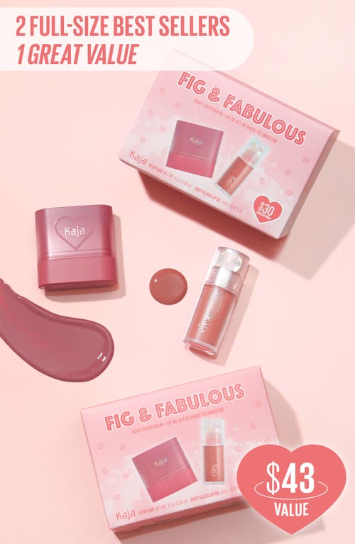 Shop Kaja Fig & Fabulous Dewy Cheek Balm & Lip Oil Set (nordstrom Exclusive) $43 Value