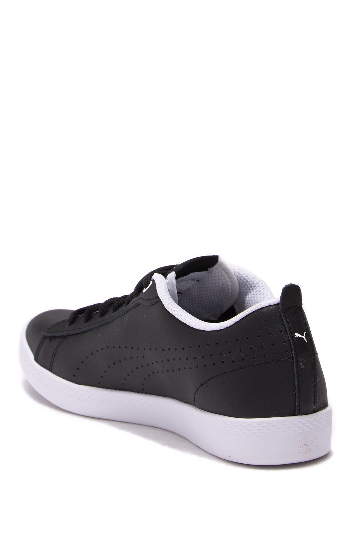 puma smash v2 perforated leather sneaker