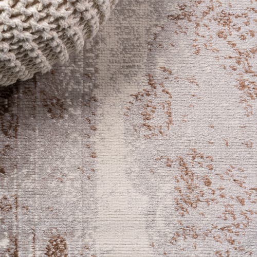 Jonathan Y Rosalia Cottage Medallion Area Rug In Brown/cream